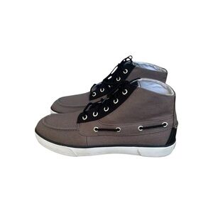 Polo Ralph Lauren Lander Chukka mid top sneaker with boat shoe details. SZ.9.5